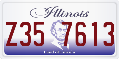 IL license plate Z357613