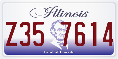 IL license plate Z357614