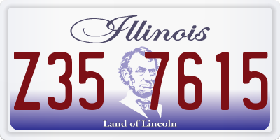 IL license plate Z357615