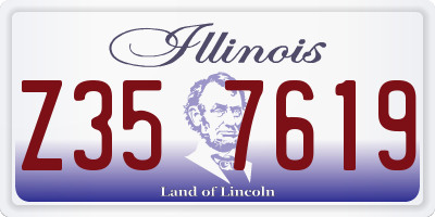 IL license plate Z357619