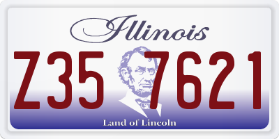 IL license plate Z357621