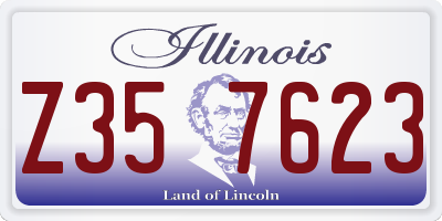 IL license plate Z357623