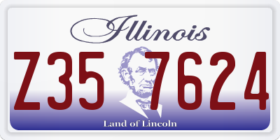 IL license plate Z357624
