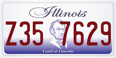 IL license plate Z357629