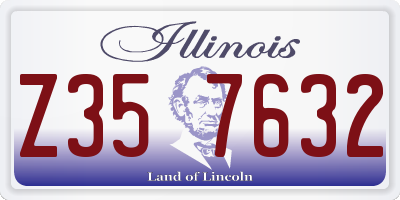 IL license plate Z357632