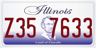 IL license plate Z357633