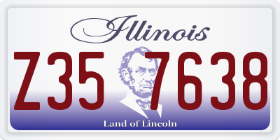 IL license plate Z357638