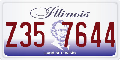 IL license plate Z357644
