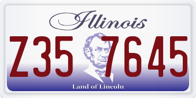 IL license plate Z357645