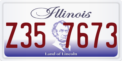 IL license plate Z357673