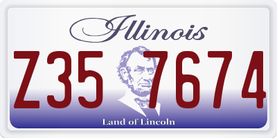 IL license plate Z357674