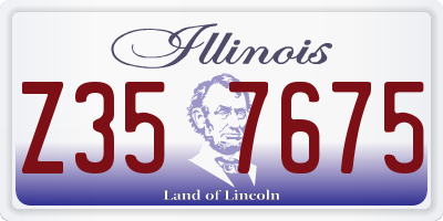 IL license plate Z357675