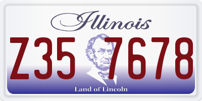 IL license plate Z357678