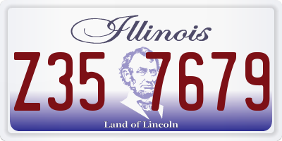 IL license plate Z357679