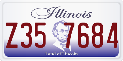 IL license plate Z357684
