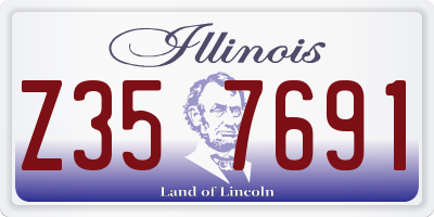 IL license plate Z357691