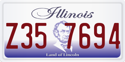 IL license plate Z357694