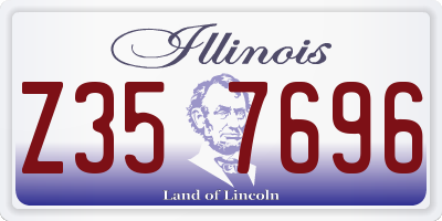 IL license plate Z357696