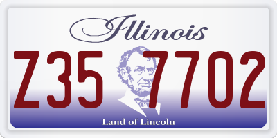 IL license plate Z357702