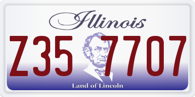 IL license plate Z357707