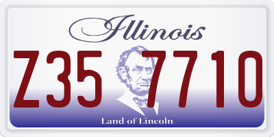 IL license plate Z357710