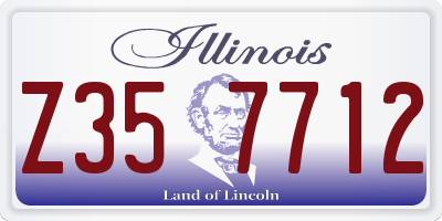 IL license plate Z357712