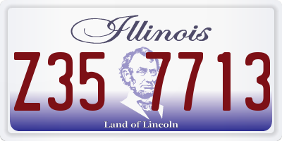 IL license plate Z357713