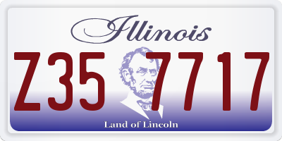 IL license plate Z357717