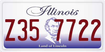 IL license plate Z357722