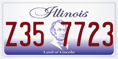 IL license plate Z357723