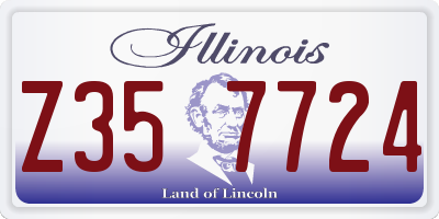 IL license plate Z357724