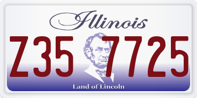 IL license plate Z357725