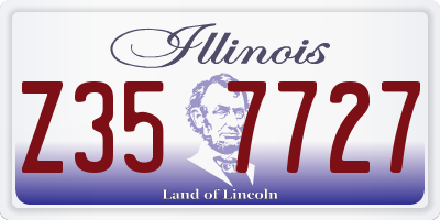 IL license plate Z357727