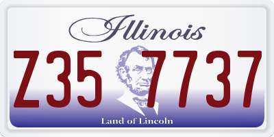 IL license plate Z357737
