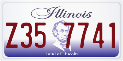 IL license plate Z357741