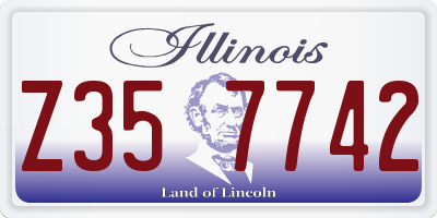 IL license plate Z357742
