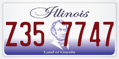IL license plate Z357747