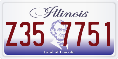 IL license plate Z357751