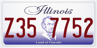 IL license plate Z357752