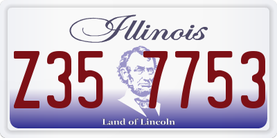 IL license plate Z357753