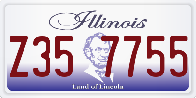 IL license plate Z357755