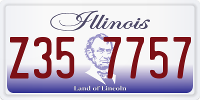 IL license plate Z357757