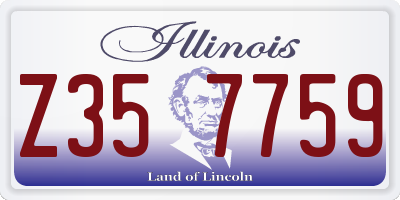 IL license plate Z357759