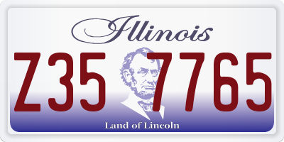 IL license plate Z357765