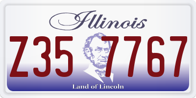 IL license plate Z357767