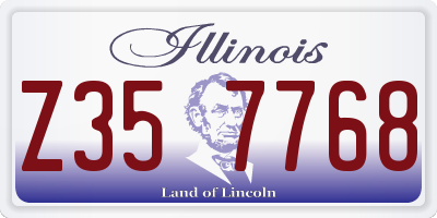 IL license plate Z357768