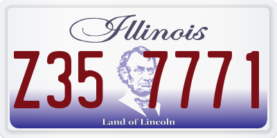 IL license plate Z357771