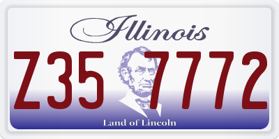 IL license plate Z357772