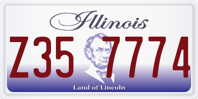 IL license plate Z357774