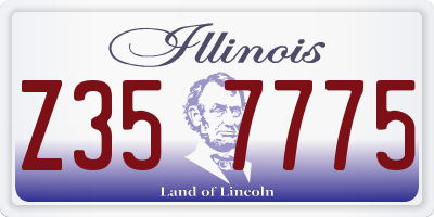 IL license plate Z357775